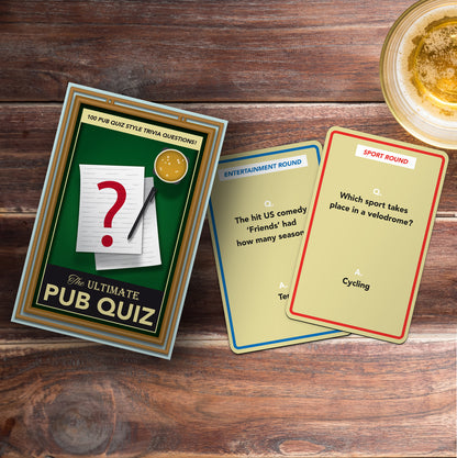 Ultimate quiz night / pub trivia card game
