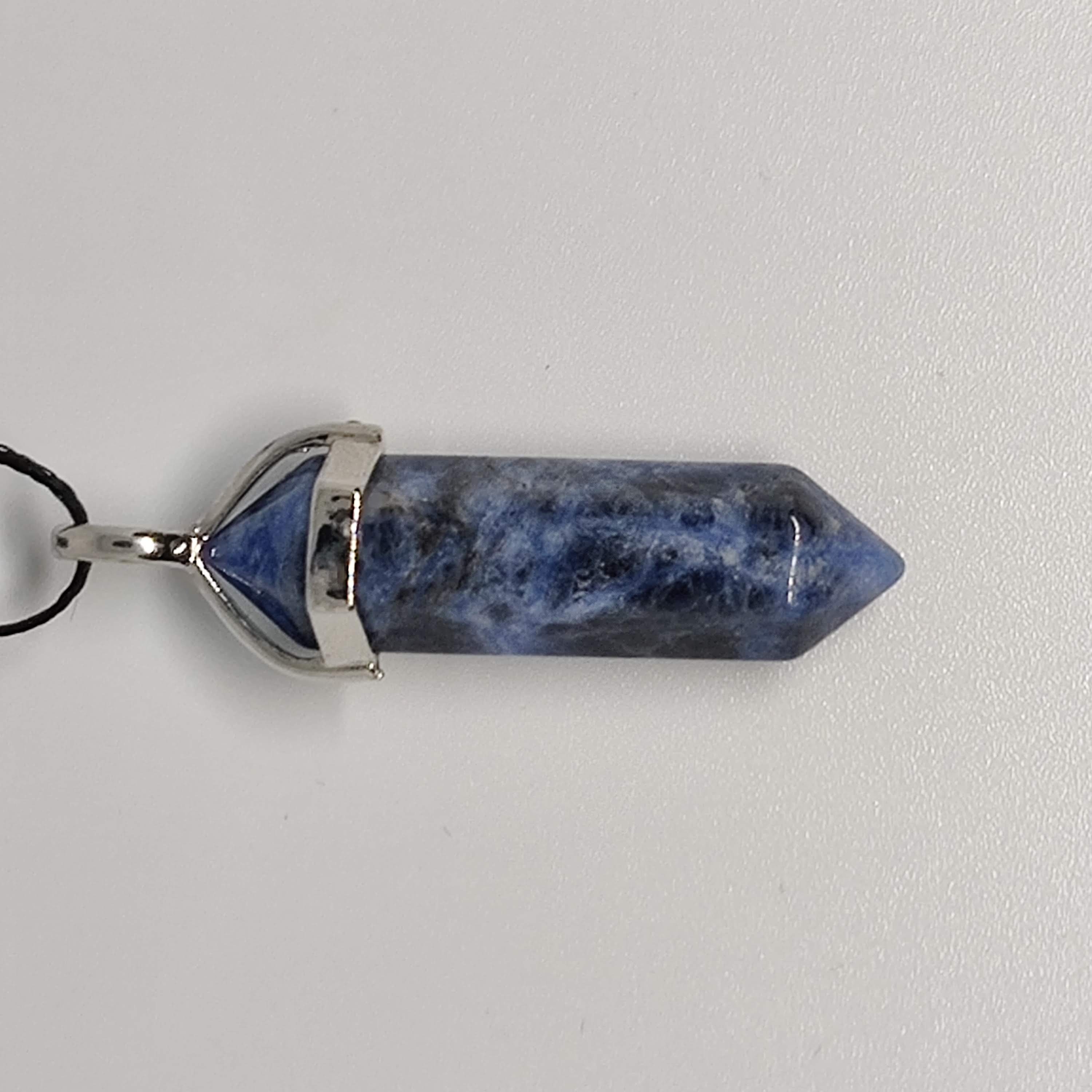 Sodalite crystal outlet necklace