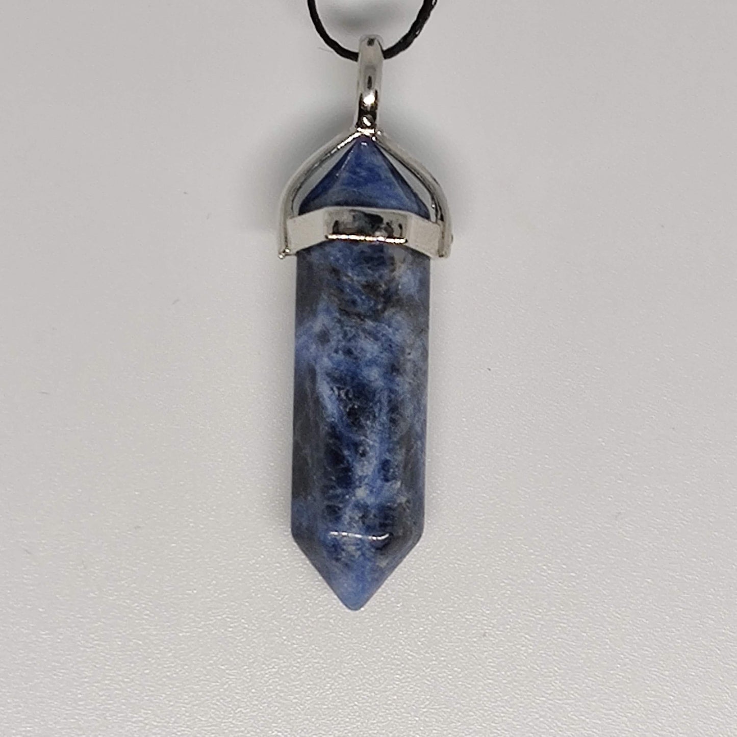 Sodalite Crystal double terminated pendant / necklace