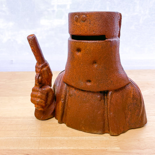 Vintage Ned Kelly Australian pop culture icon outlaw cast iron statue