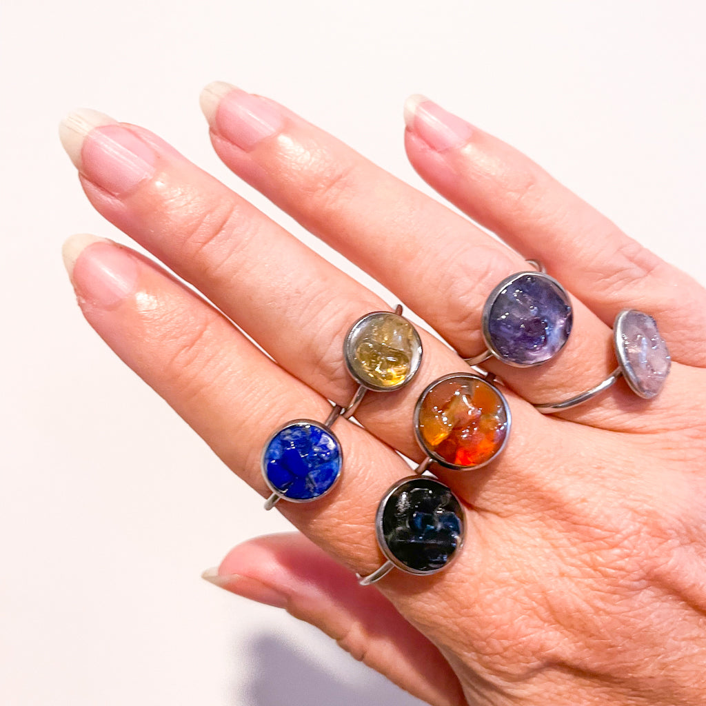 Pretty 2024 crystal rings