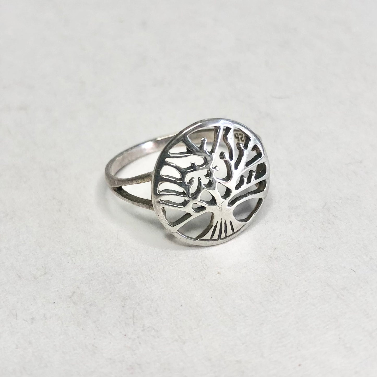 Tree of life symbol Sterling silver ring