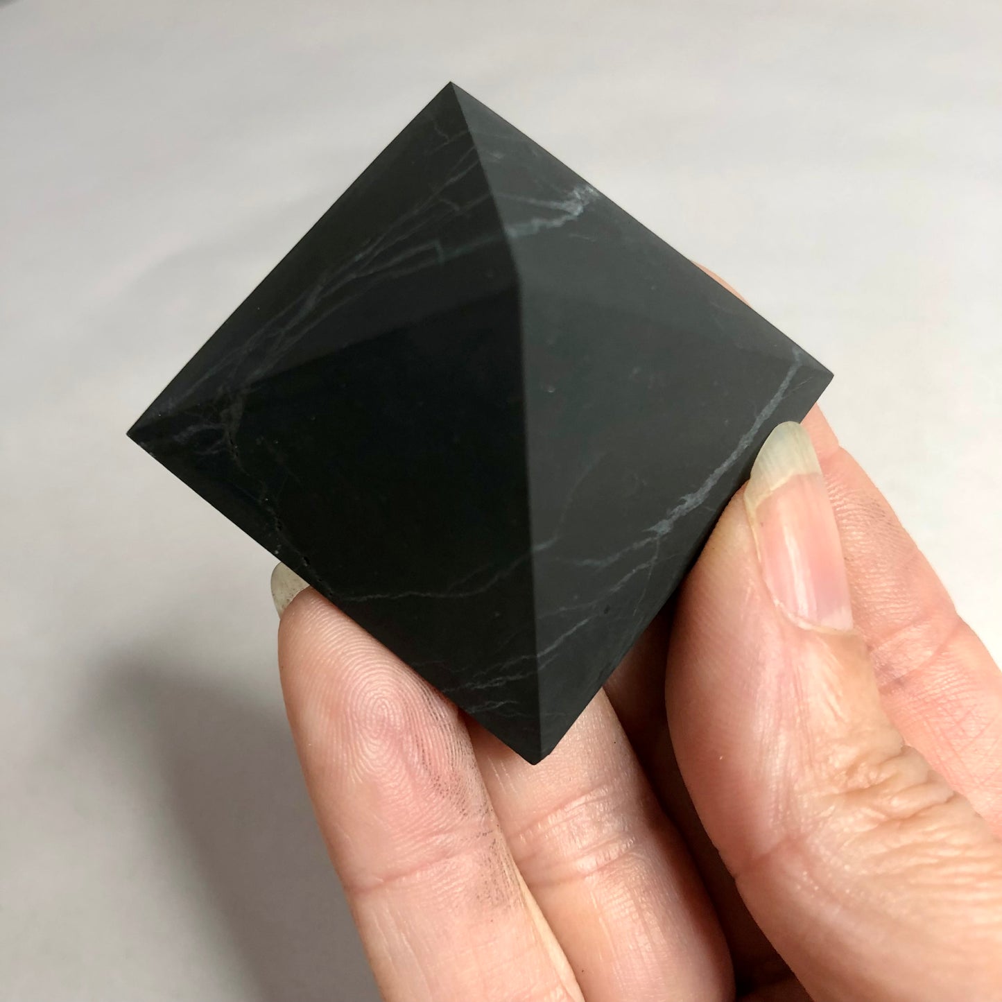 High quality Shungite crystal pyramid