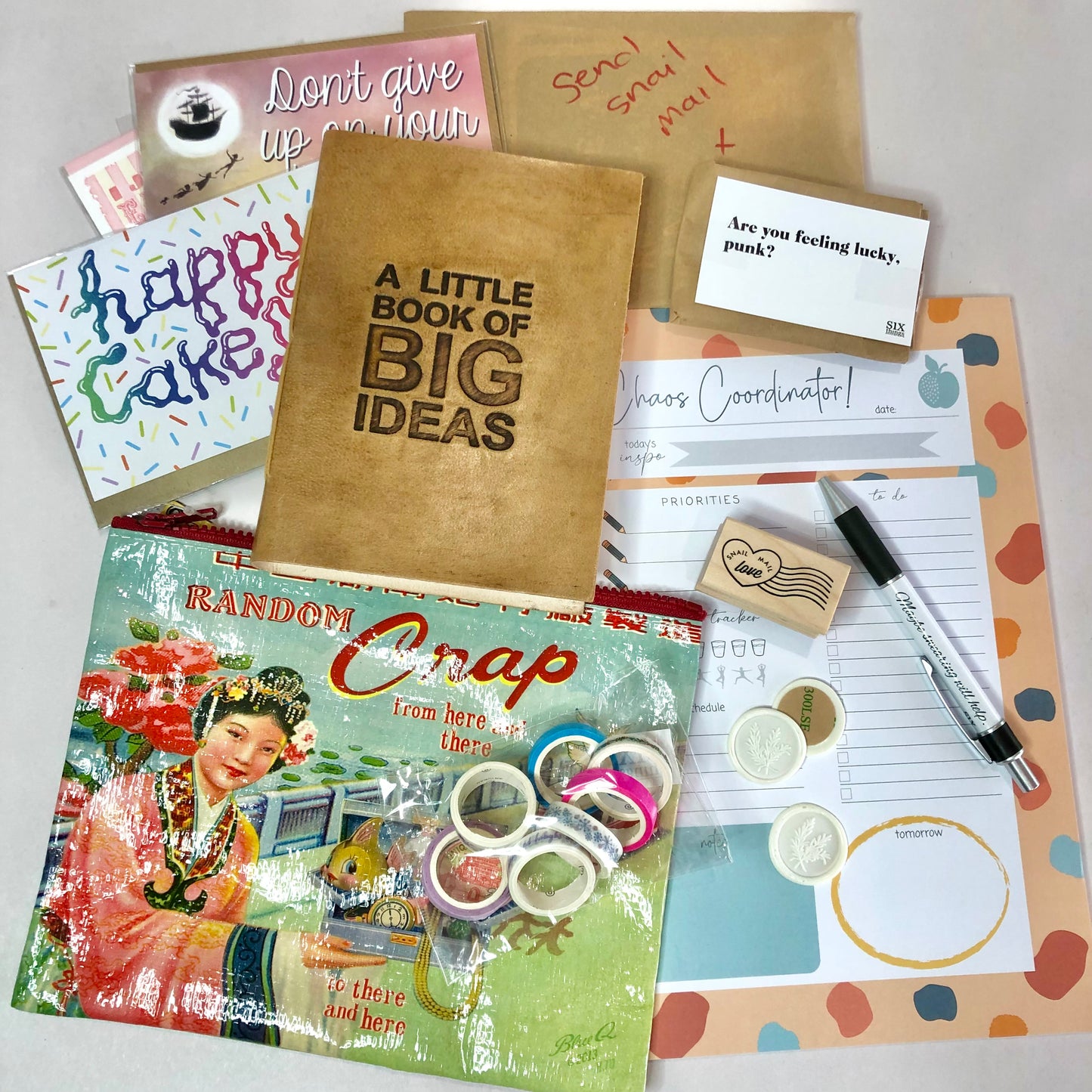 Stationery addict / office humour MYSTERY gift box