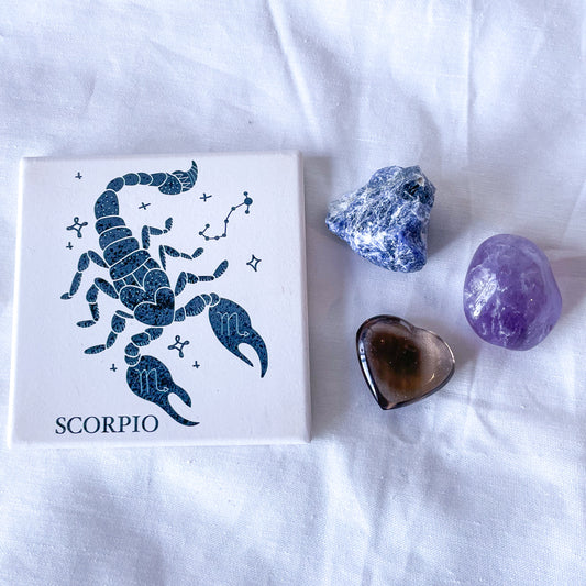 Scorpio Zodiac star sign crystal lover kit