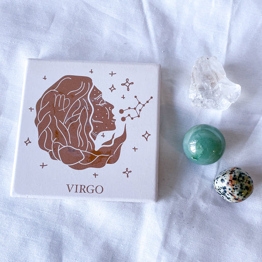Virgo Zodiac star sign crystal lover kit