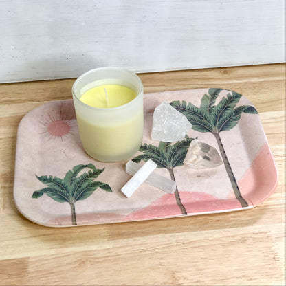 Palm trees & sunsets tray / coasters