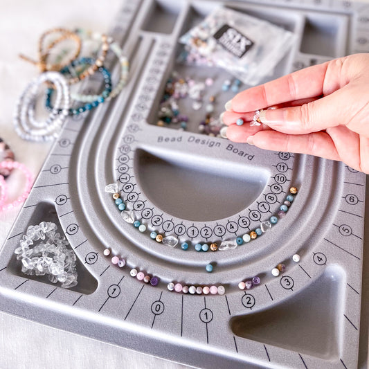 DIY crystal beads / real crystal gemstone necklace & bracelet jewellery making kit