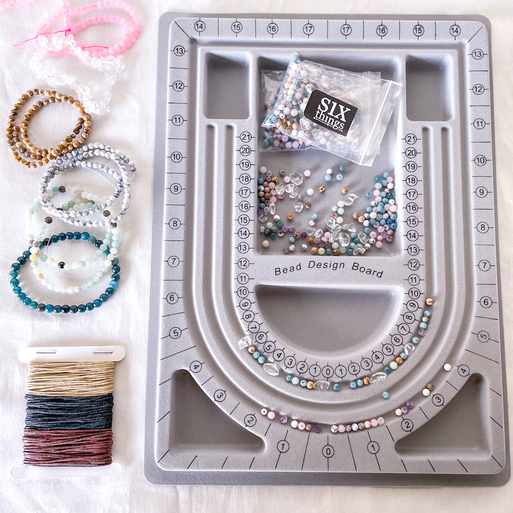 DIY crystal beads / real crystal gemstone necklace & bracelet jewellery making kit