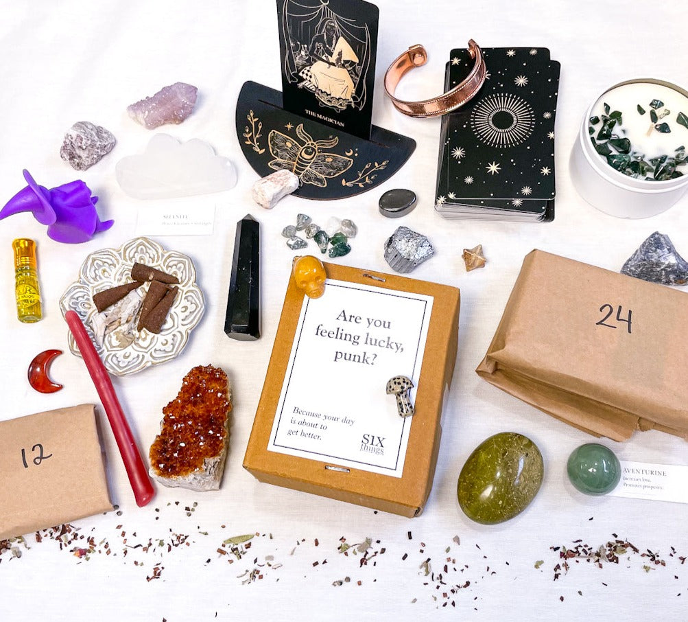 Witchy Crystal Christmas countdown / xmas advent calendar gift box - limited edition - wiccan / occult / witchy christmas gift