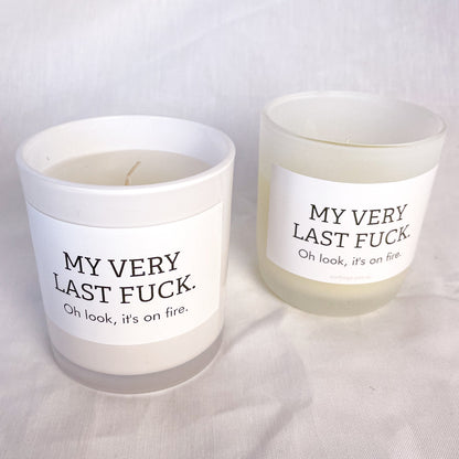 My last fuck / Abusive glass candle