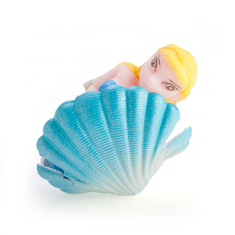 Grow a mermaid from a clam shell novelty toy