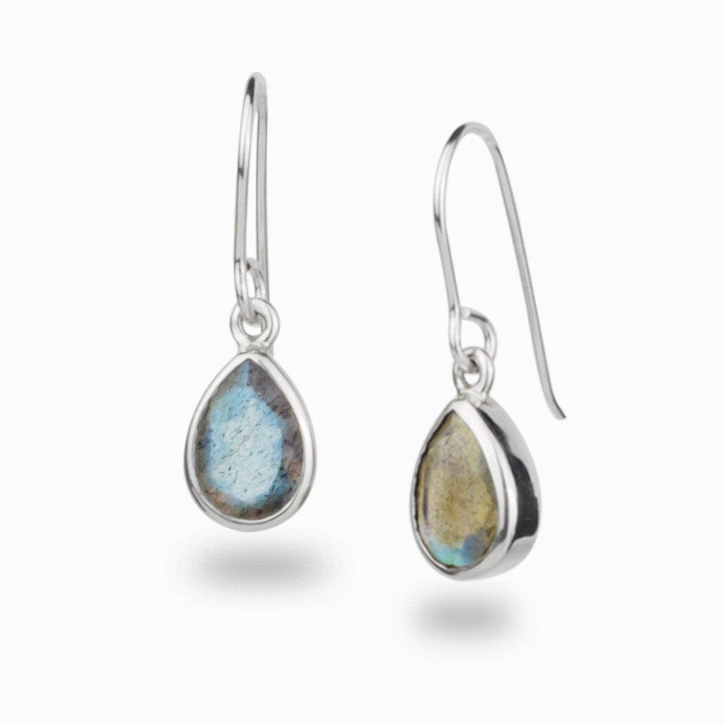Labradorite Crystal earrings
