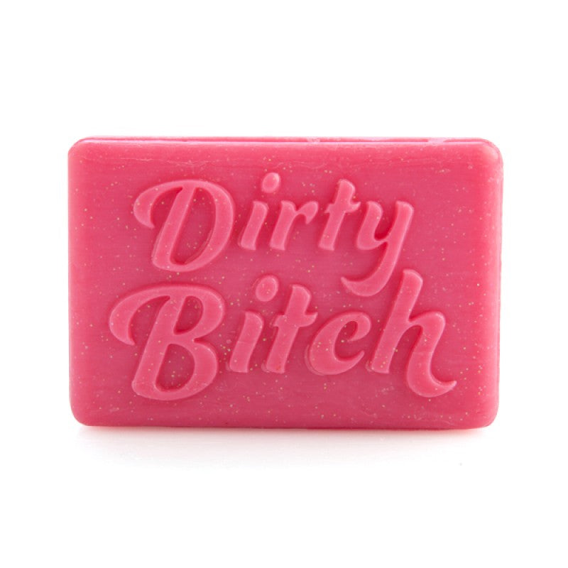 Dirty bitch pink glitter gift soap bar