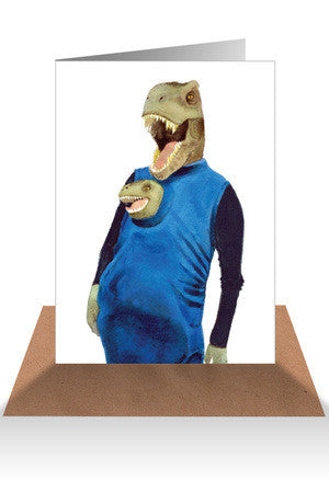Cat vs dinosaur greeting card - Six Things - 4