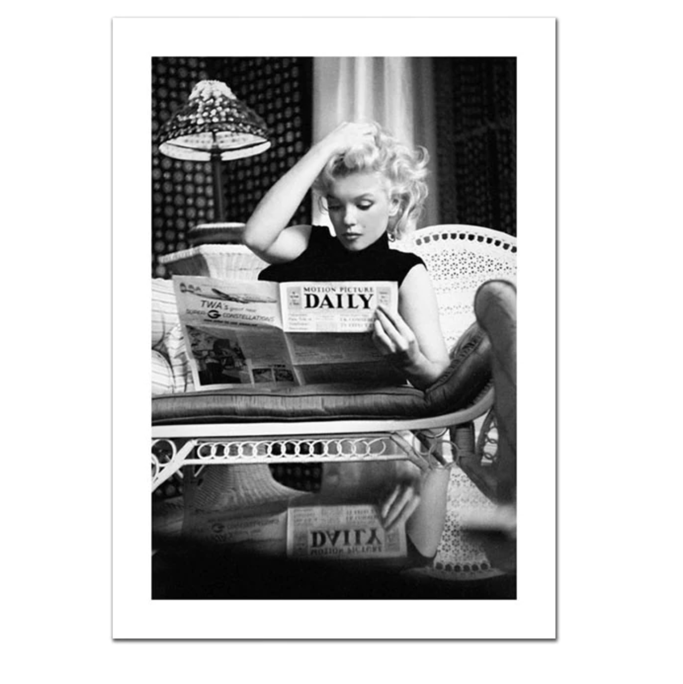 Marilyn Monroe monochrome canvas print