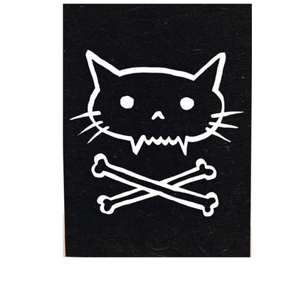 Pirate kitty cat poster print