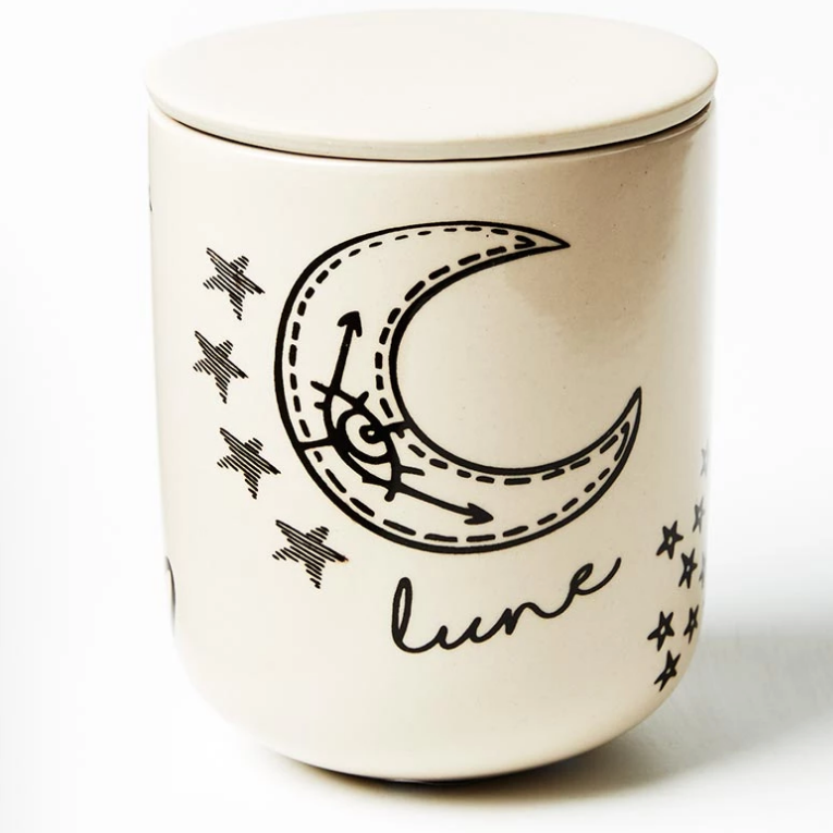 Moon lovers storage jar / planter pot