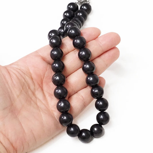 High quality Elite Shungite crystal beads on chain