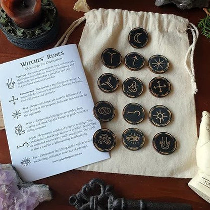 Hand made Witches runes kit / Runes for divination