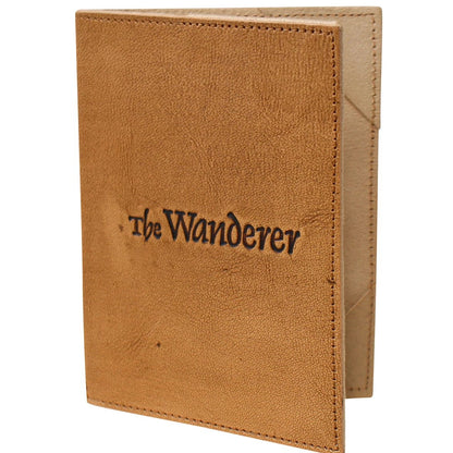 Wanderer leather passport holder wallet
