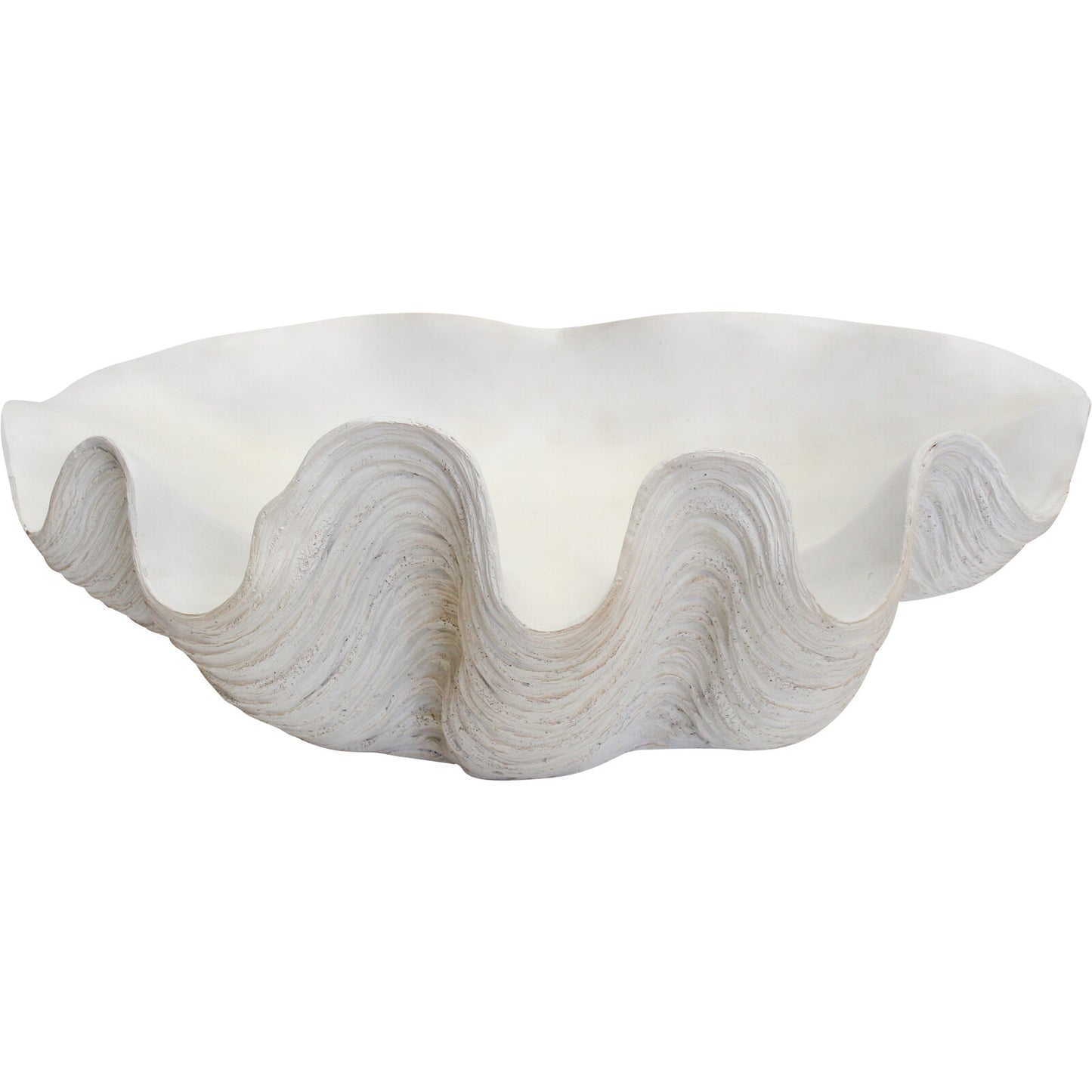 Coastal decor clam shell bowl / tray giant XL
