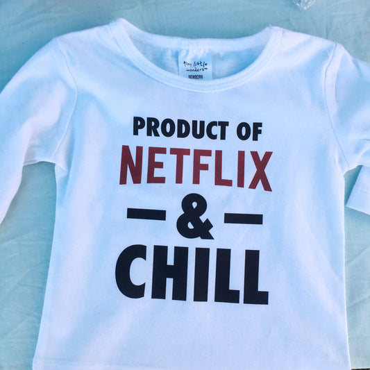 Netflix & chill naughty baby tee / tshirt