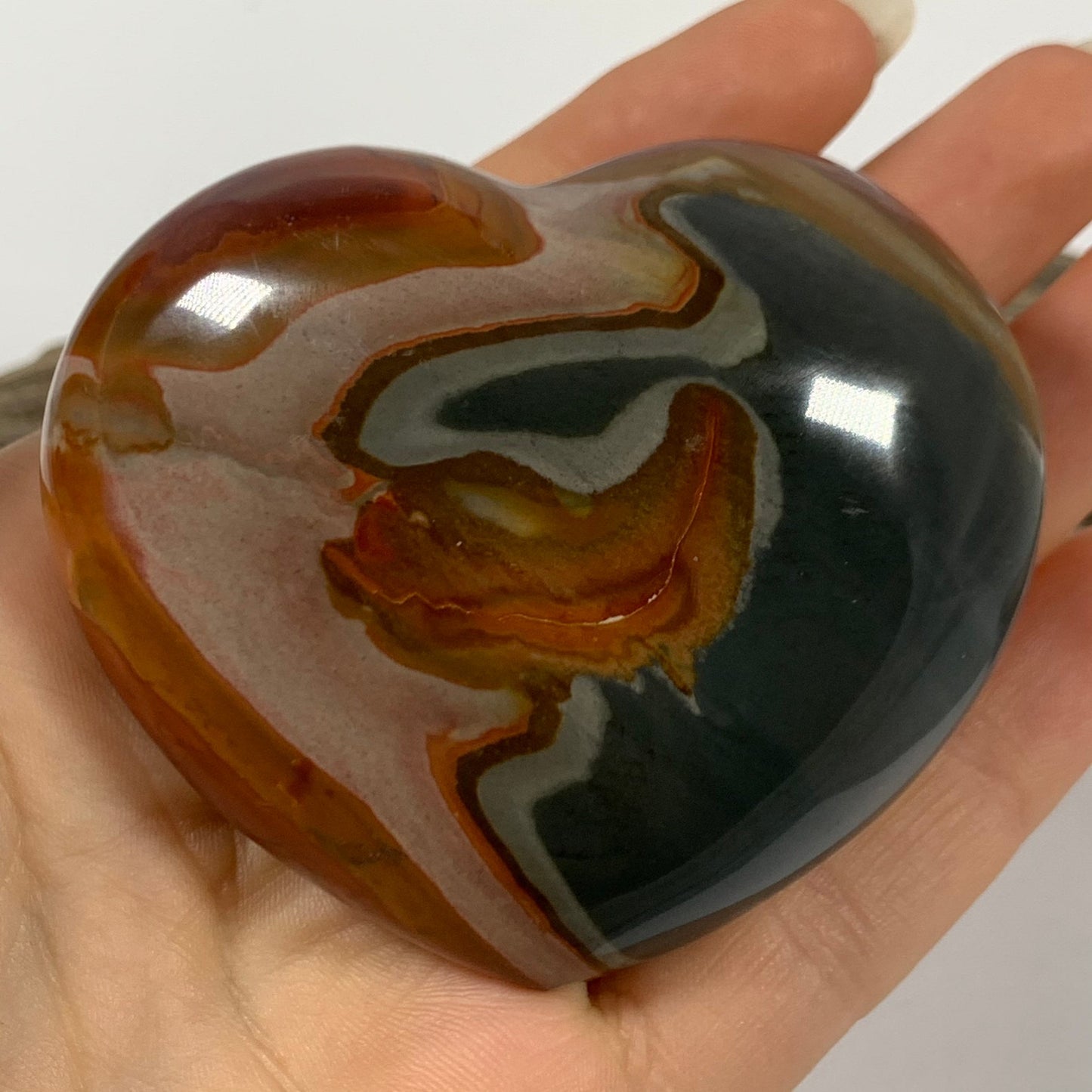 Desert jasper crystal heart Large