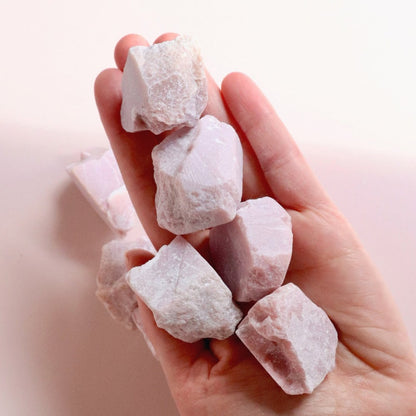 Pink opal crystal rough / raw chunk