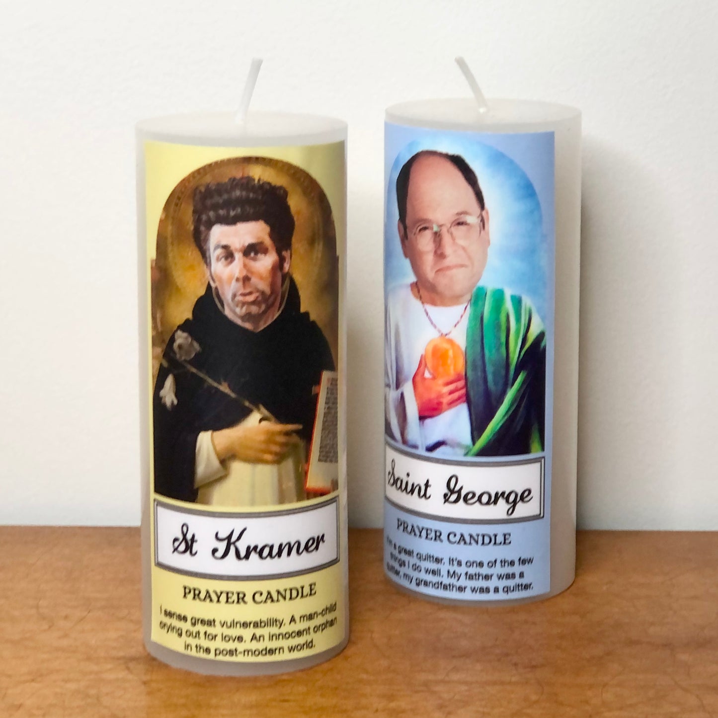 Seinfeld / Kramer / George prayer candle