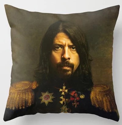 Captain Dave Grohl Foo fighters vintage painting cushion cover
