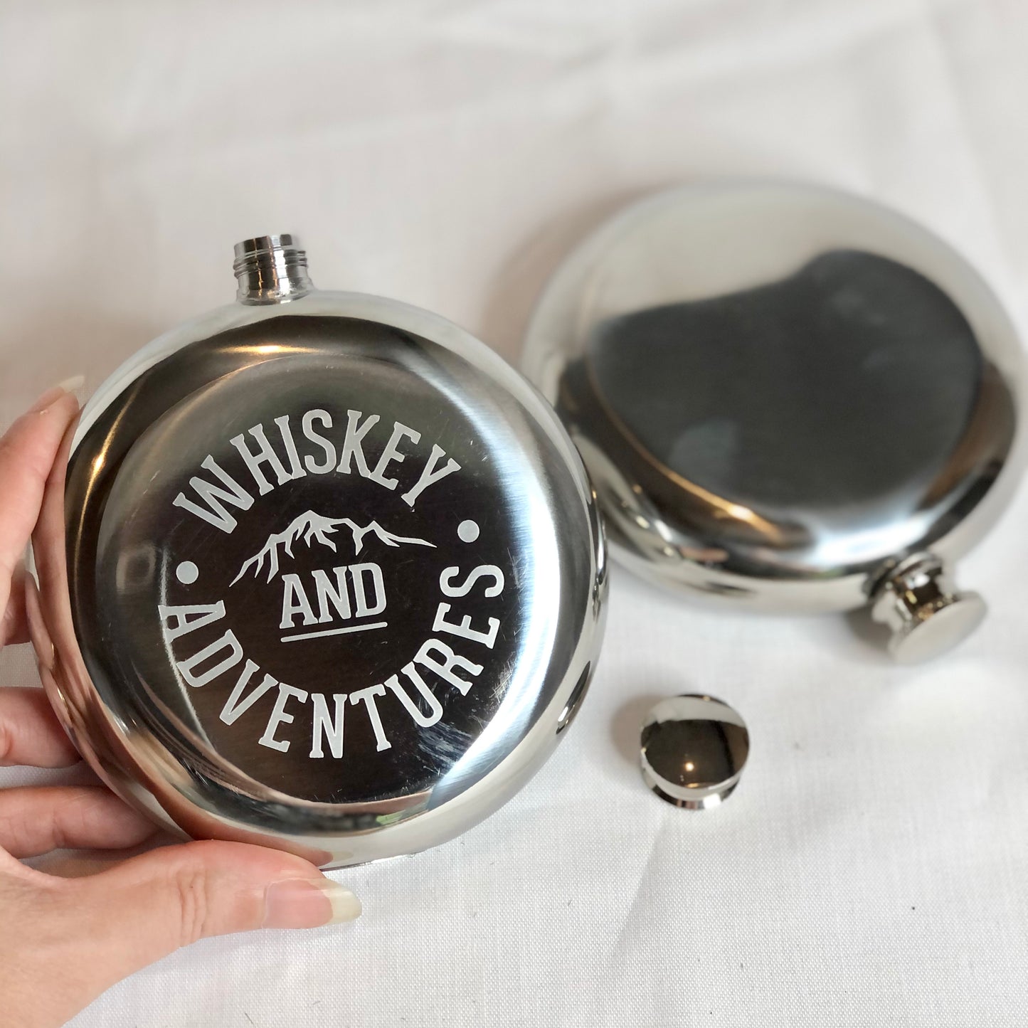 Whiskey metal hip flask