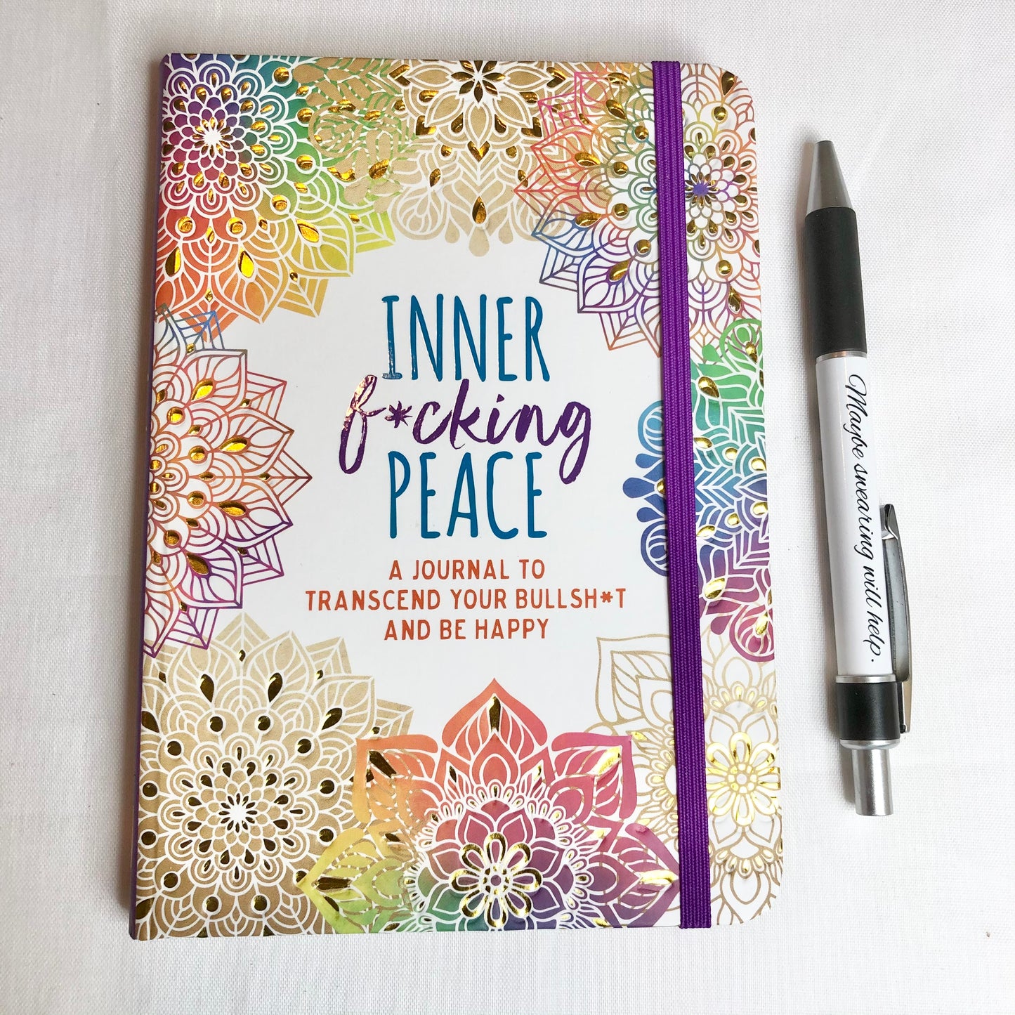 Hard cover inner f*cking peace journal