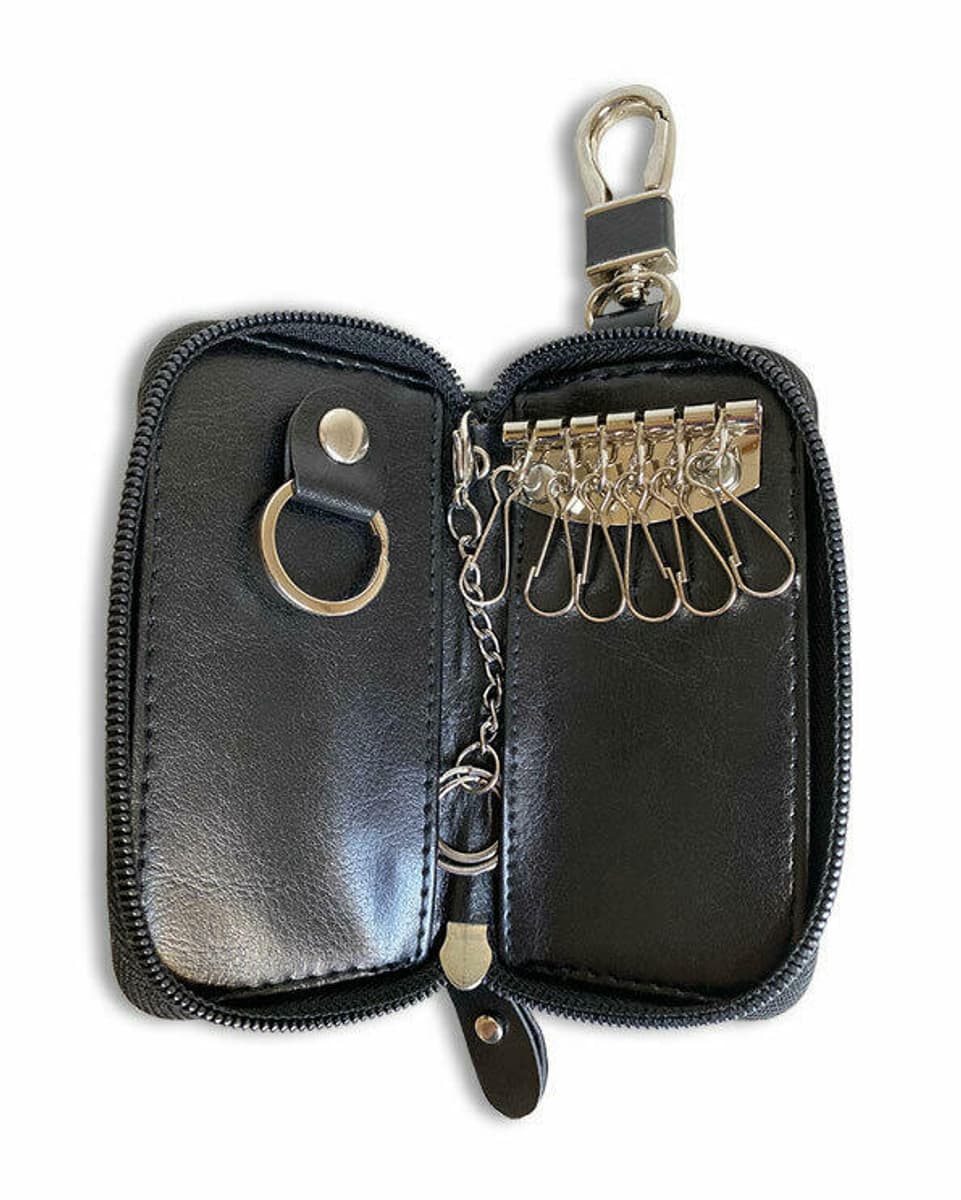 Key case PU leather key ring holder