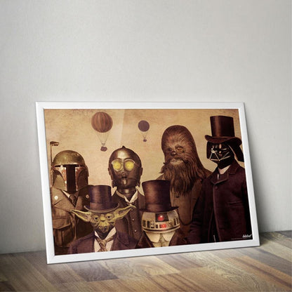 Star wars vintage lords poster print