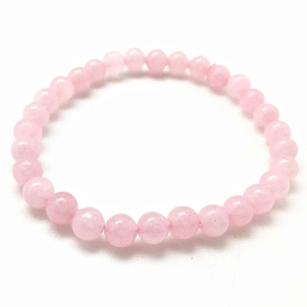 Rose quartz crystal bead / crystal bracelet