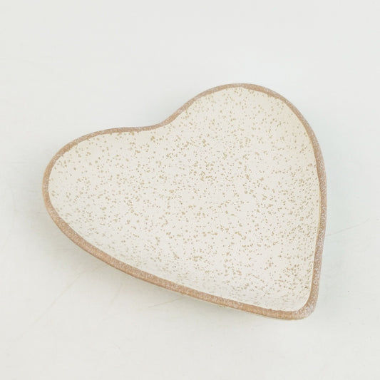 Love heart ceramic trinket ring dish