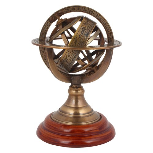 Brass Zodiac Celestial globe statue